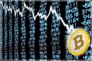 bitcoins fall down